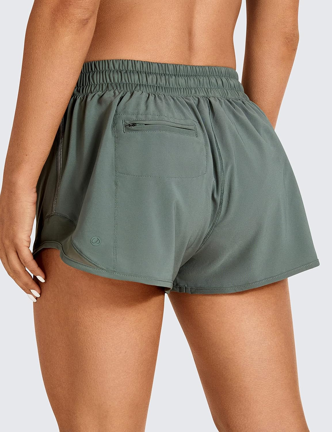 Feathery-Fit Mid-Rise Lined Shorts with Drawstring 2.5''