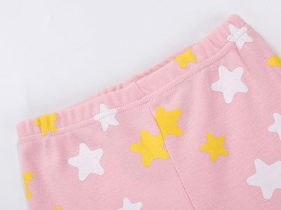 Little Girls Cotton Short Pajamas Summer Kids Clothes Toddler Toddler Pjs Sets