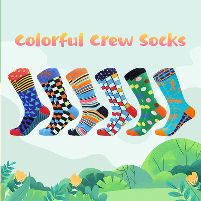 Fun Socks, Cool Cute Food Graphic Animal Novelty Crazy Funny Crew Dress Socks for Men