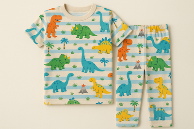 Boys Pajamas Boys T-Shirt&Pants 100% Cotton Toddler Pjs Kids Dinosaur Clothes Pants Size 8 Stirpe