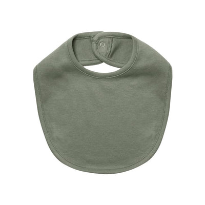 Baby Printed Pattern Covered Button Design Pure Cotton Bibs-2