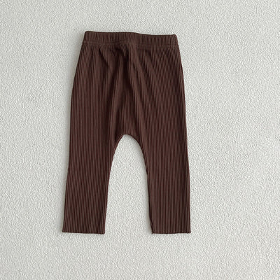 Solid Color Soft Cotton Comfy Leggings-7