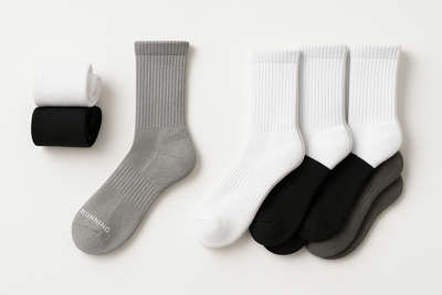 Ultra-Comfort Crew Running Socks - 3 or 5 Pack