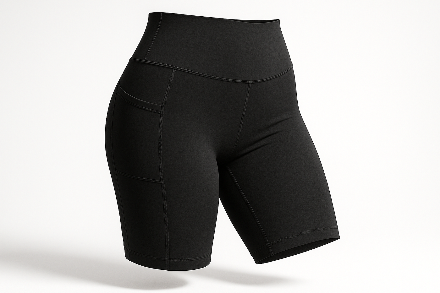Women'S High Waist Biker Shorts with Pockets, Tummy Control Athletic Workout Running Yoga Shorts
